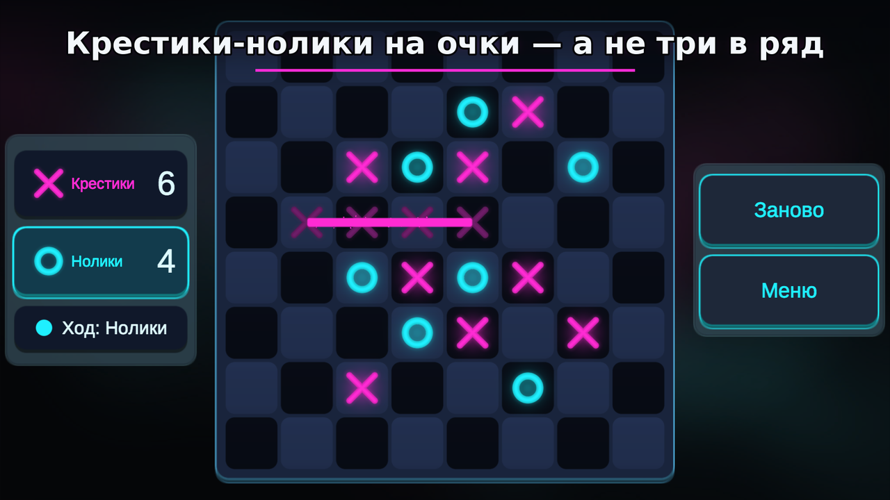 Геймплей «Нолпки Дуэль» — тема Неон